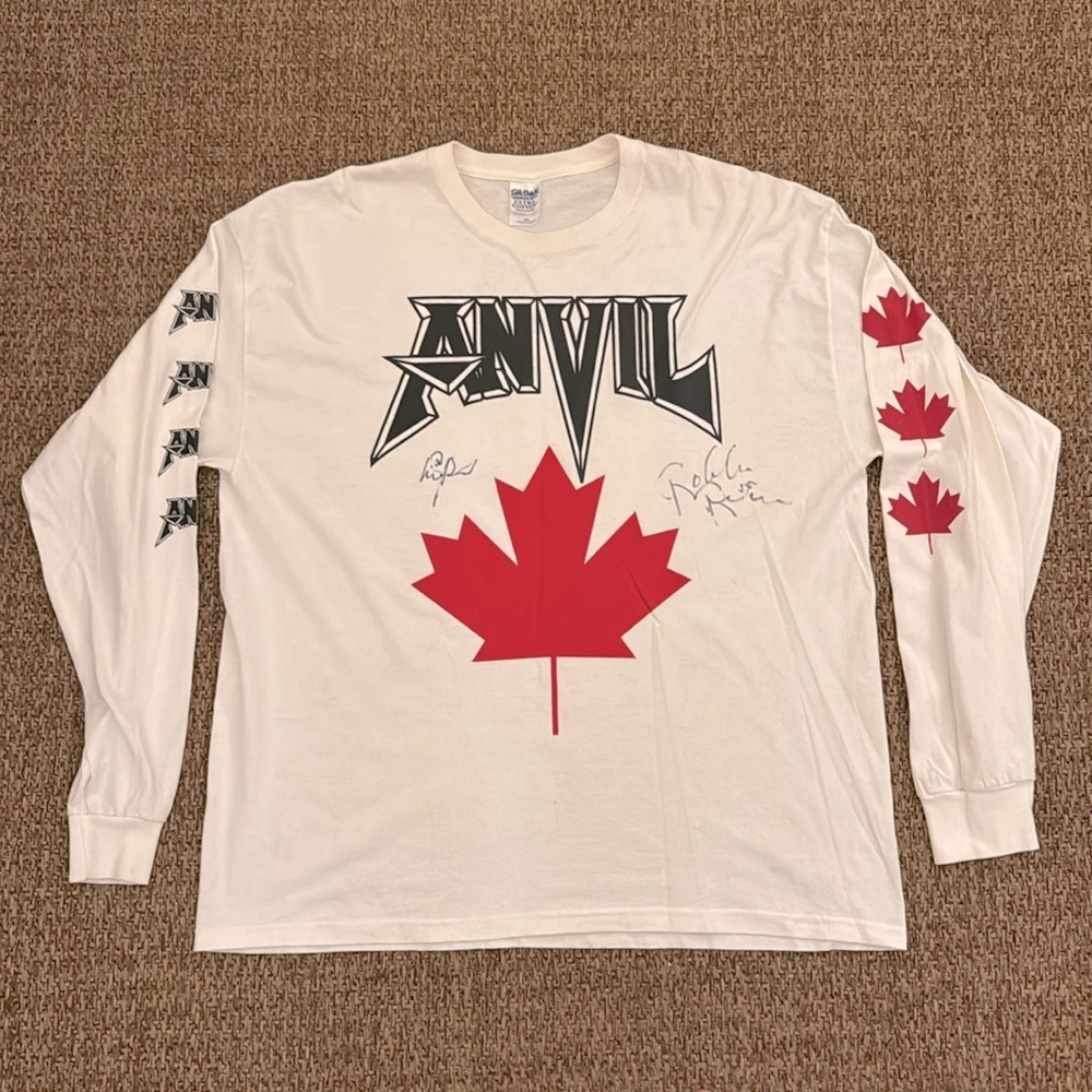 SIGNED Anvil Blood On The Ice Long Sleeve Shirt